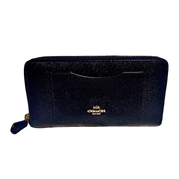 Authentic Navy Coach Wallet - Picture 1 of 8